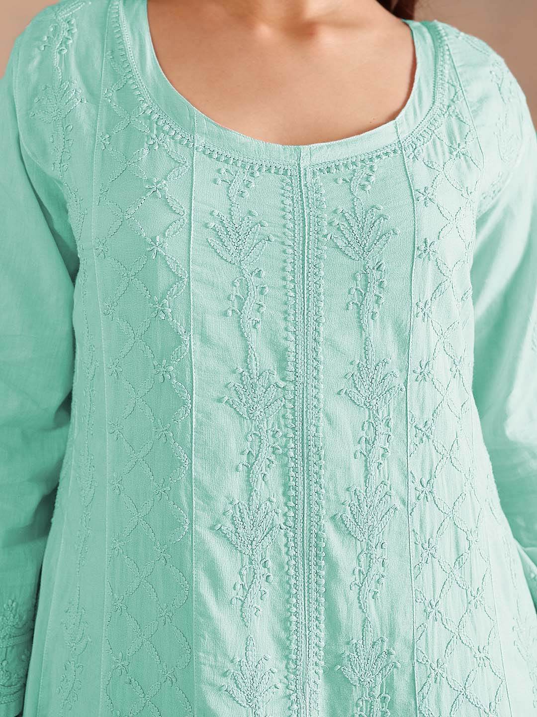 NIMARA MULMUL ANARKALI - KRI CHIKANKARI